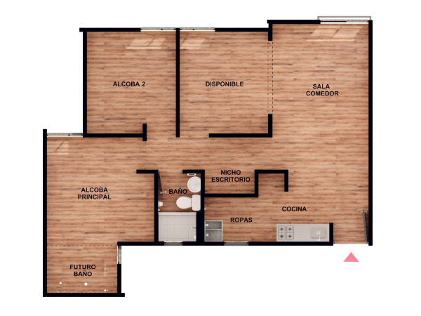 Apartamento 57mts² 